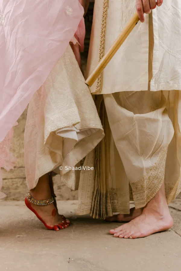 Romantic bride and groom pre-wedding portrait with soft natural light and an intimate pose for timeless wedding photography inspiration.